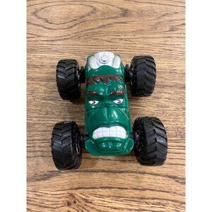 Marvel Incredible Hulk Monster Truck Toy 2011 Green & Silver Plastic